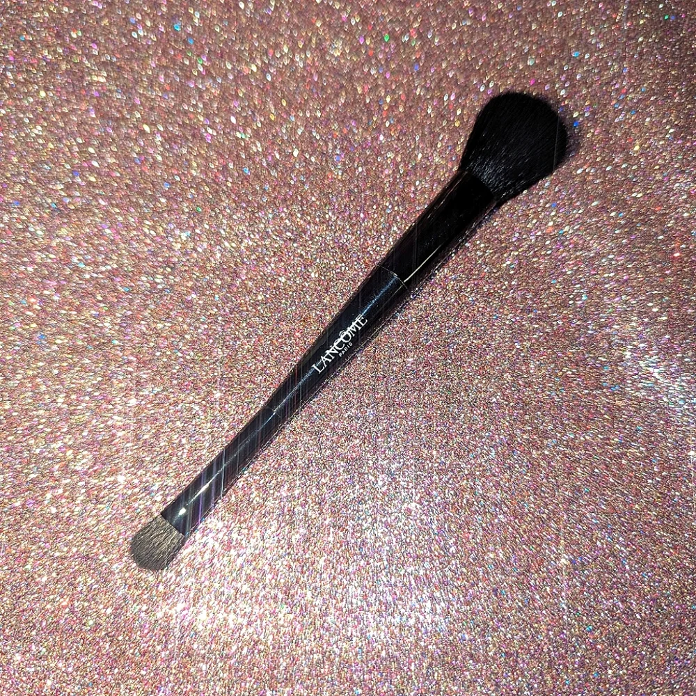 Lancome Black Makeup Brush Dual Ended Blush & Eyeshadow Brush